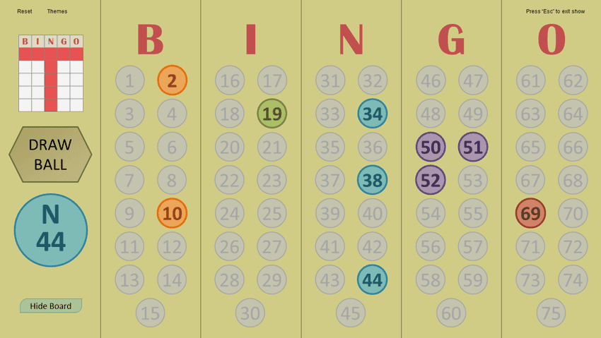 Bingo Master Board PLUS
