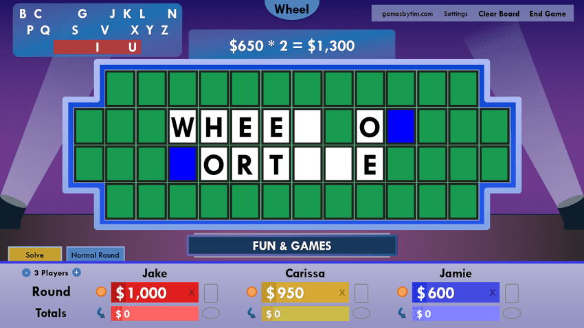 Wheel of Fortune for PowerPoint