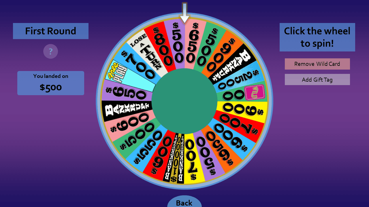 Wheel Of Fortune For PowerPoint Version 5 0 An Absolute Whizbanger 