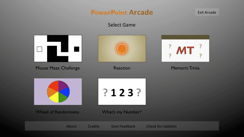 PowerPoint Arcade