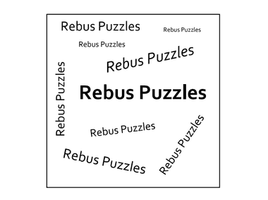 Rebus Puzzles Galore